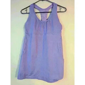 Lululemon Tank Top Purple Size 8 scoop neck